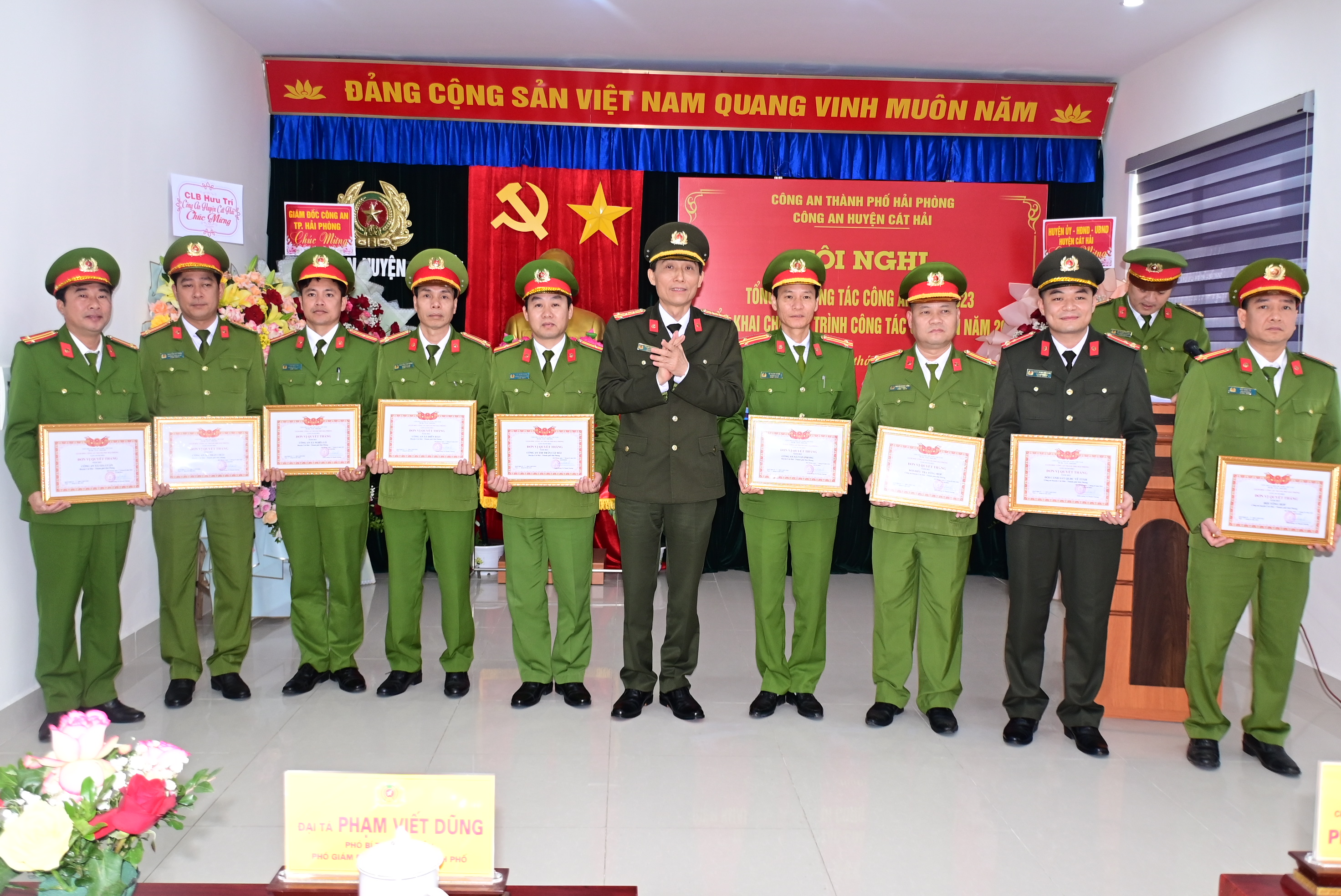 Công an huyện Cát Hải triển khai chương trình công tác Công an năm 2024